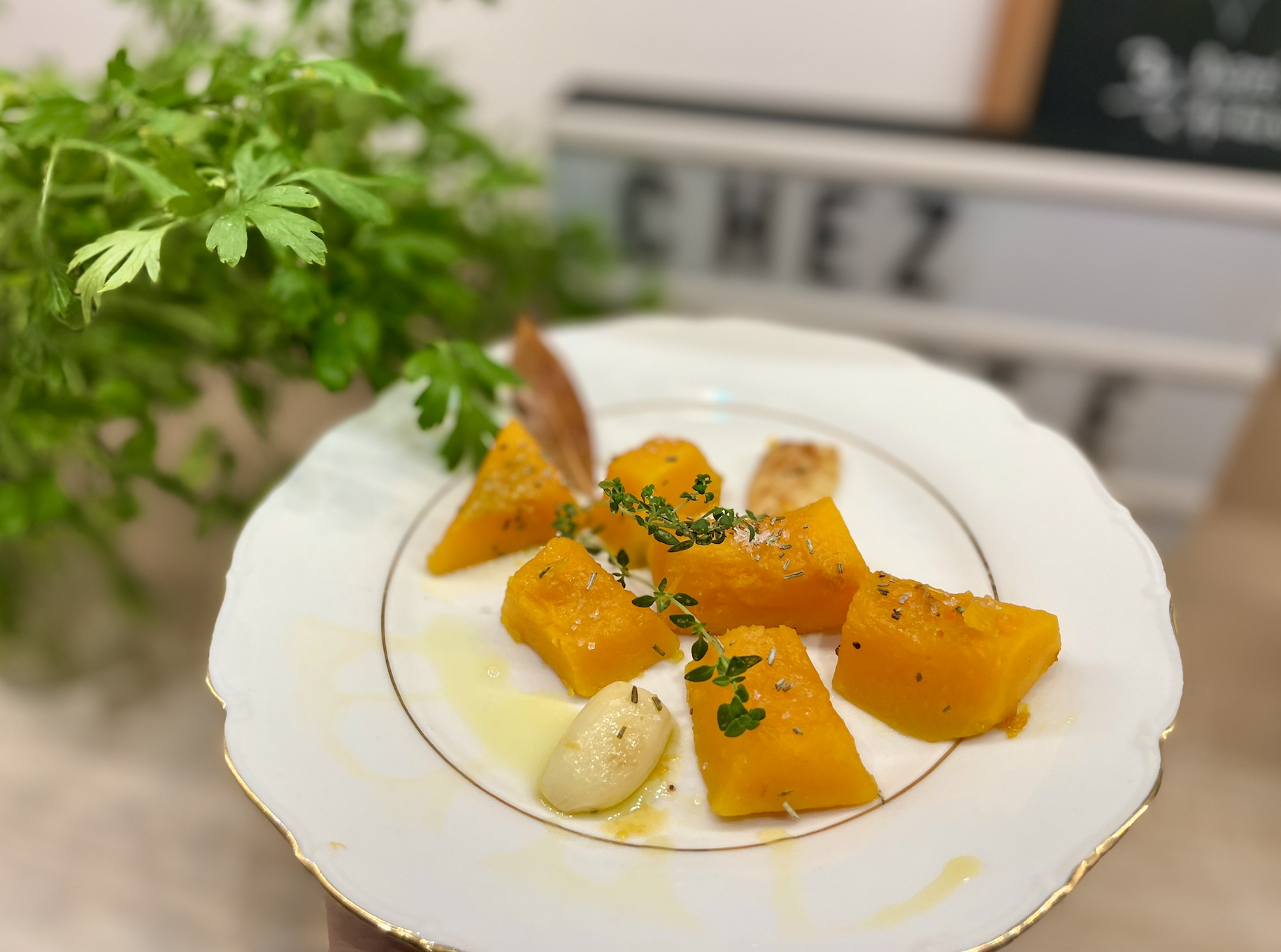 Illatos sült tök recept provencei fűszerekkel